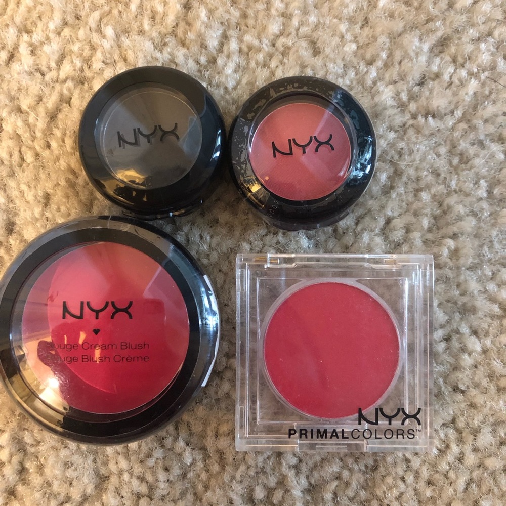 NYX blush and eyeshadow